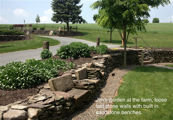 LANDSCAPE EQUIPMENT, COLLECTION OF SANDSTONE ...